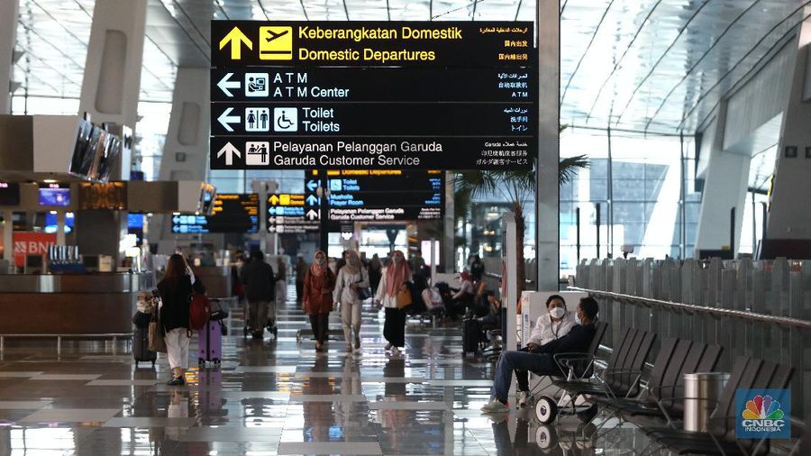 Bandara Internasional Soekarno Hatta, Tangerang, Banten. (CNBC Indonesia/Andrean Kristianto)