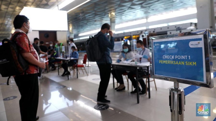 Bandara Internasional Soekarno Hatta, Tangerang, Banten. (CNBC Indonesia/Andrean Kristianto)