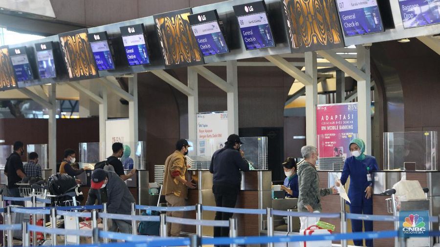 Bandara Internasional Soekarno Hatta, Tangerang, Banten. (CNBC Indonesia/Andrean Kristianto)
