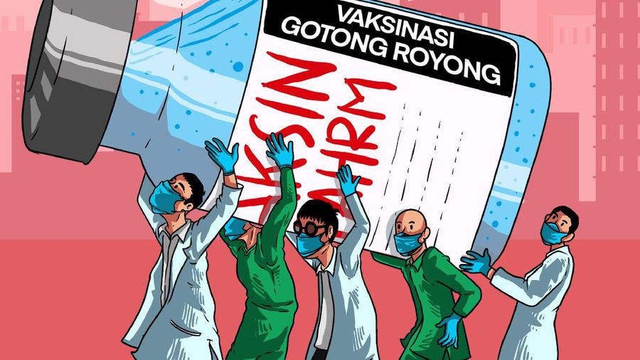 Infografis/ Harga Capai 1 Juta, Vaksinasi Gotong Royong Dimula Bulan Mei/Aristya Rahadian
