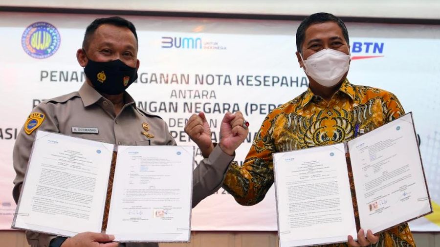 PT Bank Tabungan Negara Tbk (BBTN) bekerjasama dengan Asosiasi Badan Usaha Jasa Pengamanan Indonesia (ABUJAPI), 7 Mei 2021/Dok BTN