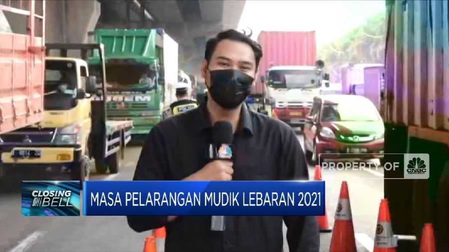 Update Kondisi Penyekatan Gerbang Tol Cikarang Barat