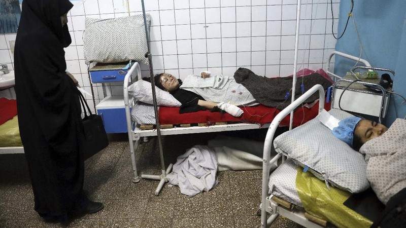 Ledakan terjadi di Afghanistan. (AP/Rahmat Gul)