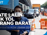 Penyekatan Mudik, Lalin Tol Cikarang Barat Terpantau Padat