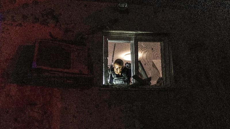 Rockets are launched from the Gaza Strip towards Israel, Monday, May. 10, 2021. Hamas militants fired dozens of rockets into Israel on Monday, including a barrage that set off air raid sirens as far away as Jerusalem, after hundreds of Palestinians were hurt in clashes with Israeli police at a flashpoint religious site in the contested holy city. (AP Photo/Khalil Hamra)