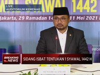 Sidang Isbat 1 Syawal 1442 H, Lebaran Jatuh pada 13 Mei 2021