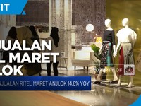 Turun 14,6%, Penjualan Ritel Maret Masih Anjlok
