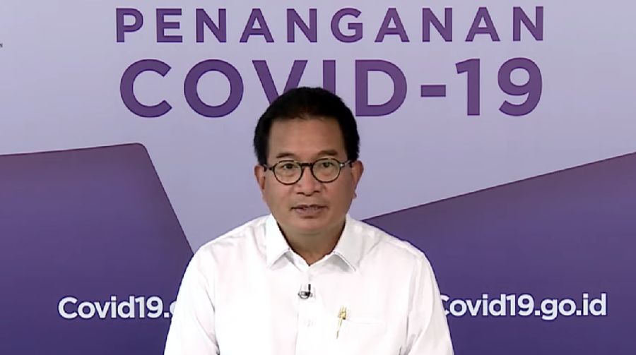 Wiku Adisasmito juru bicara gugus tugas percepatan penanganan Corona memberi Keterangan Pers Juru Bicara terkait Update Data Covid-19 Nasiona. (Youtube/Sekretariat Presiden)