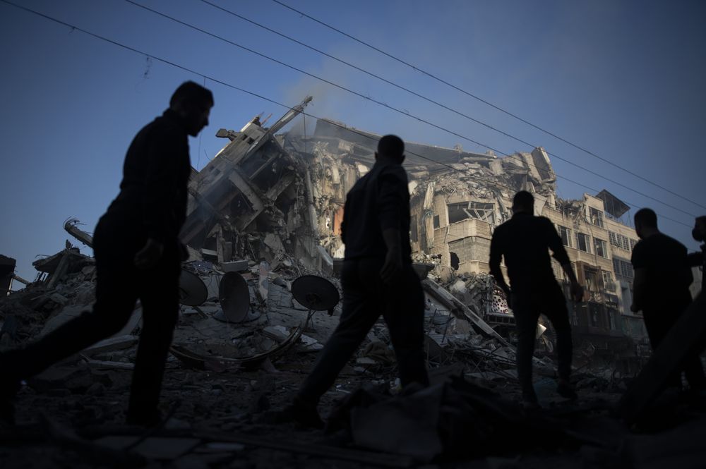 Mencekam! Penampakan 'Perang' IsraelPalestina di Jalur Gaza Foto 5