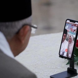 Hari Lebaran, Jokowi dan Ma'ruf Amin Silaturahmi Online