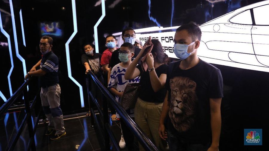 Boomerang Coaster, Trans Studio Cibubur (CNBC Indonesia/ Andrean Kristianto)