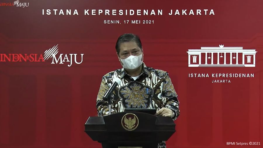 Menko Perekonomian, Airlangga Hartarto. (Tangkapan Layar Sekretariat Presiden)