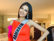 Miss Myanmar 'Teriak' Pray for Myanmar di Ajang Miss Universe