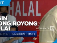 Presiden Joko Widodo Tinjau Vaksin Gotong Royong Perdana