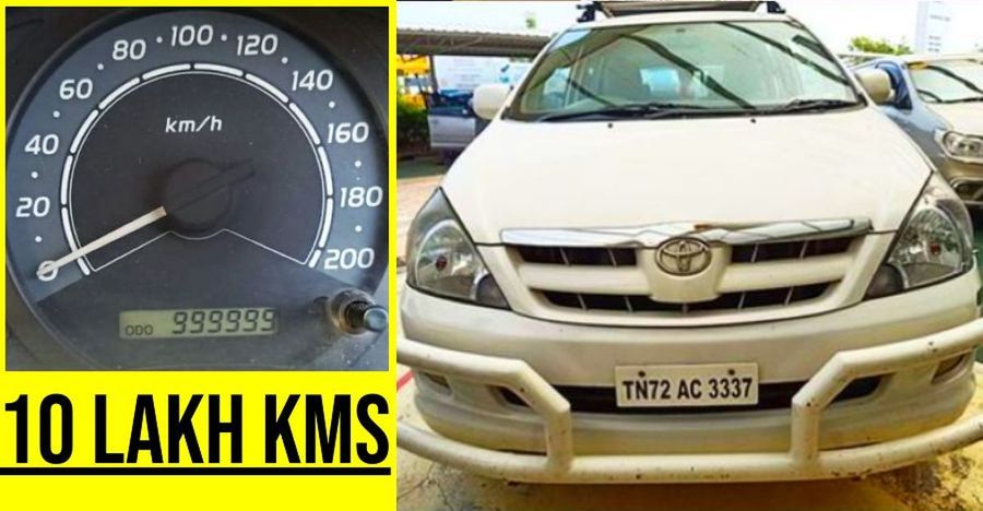 Toyota Innova yang menempuh jarak lebih dari 10 lakh km (Tangkapan Layar via cartoq.com)