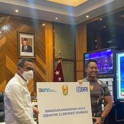 BRI Apresiasi Dedikasi TNI AD dalam Penanganan Covid-19