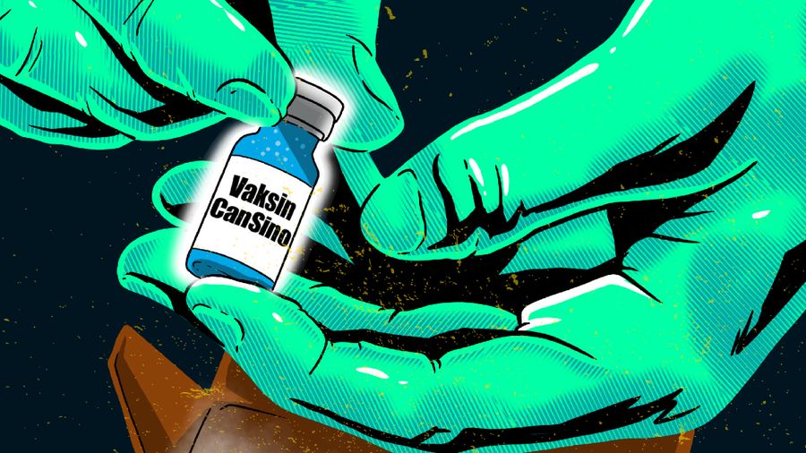 Infografis/ Mengenal Vaksin CanSino, yang Dipakai di Vaksinasi Mandiri/Aristya Rahadian