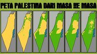 Melihat Peta Palestina Kini Yang Makin Susut Tahun Ke Tahun