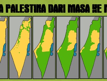 Melihat Peta Palestina Kini yang Makin Susut Tahun ke Tahun