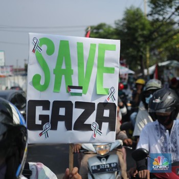 Potret Massa Aksi Bela Palestina di Tangerang Banten