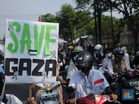 Potret Massa Aksi Bela Palestina di Tangerang Banten