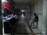 Potret Sepi Pasar Tanah Abang Selepas Libur Lebaran 2021