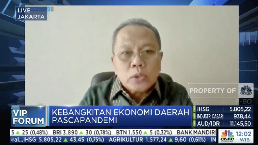 Direktur Eksekutif Asbanda, Wimran Ismaun dalam acara VIP Forum CNBC Indonesia