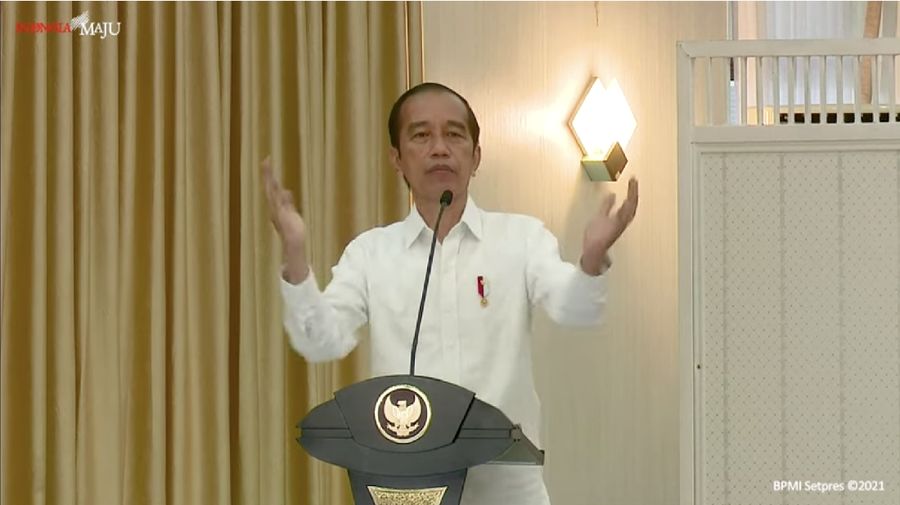 foto/ Pengarahan Presiden RI kepada Forkopimda Se-Provinsi Riau, Pekanbaru, 19 Mei 2021/ Youtube : Setpres