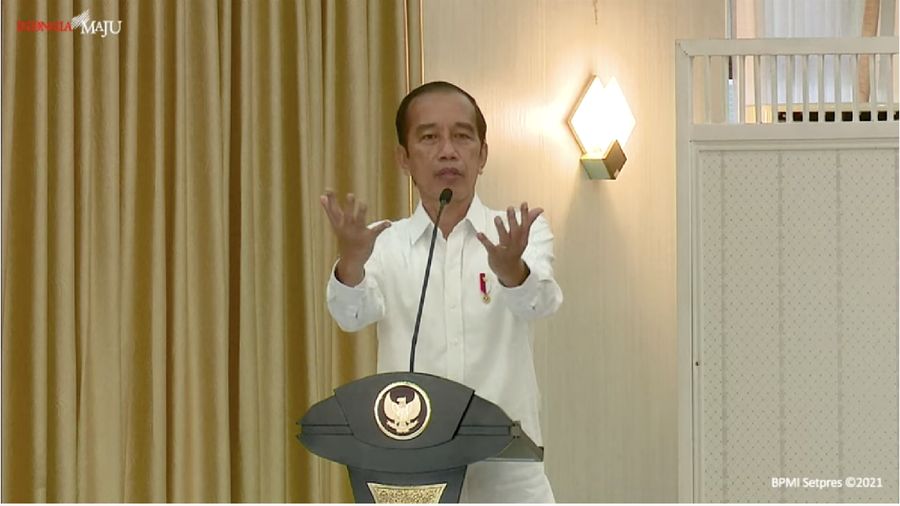 foto/ Pengarahan Presiden RI kepada Forkopimda Se-Provinsi Riau, Pekanbaru, 19 Mei 2021/ Youtube : Setpres