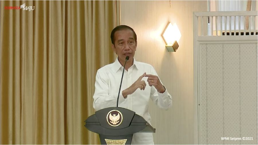 foto/ Pengarahan Presiden RI kepada Forkopimda Se-Provinsi Riau, Pekanbaru, 19 Mei 2021/ Youtube : Setpres
