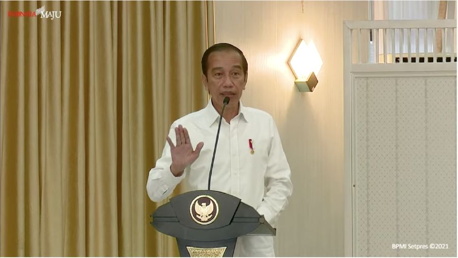 foto/ Pengarahan Presiden RI kepada Forkopimda Se-Provinsi Riau, Pekanbaru, 19 Mei 2021/ Youtube : Setpres