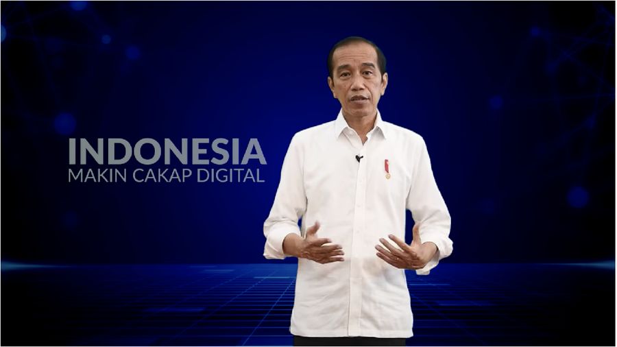 foto/ Sambutan Presiden Jokowi pada Peluncuran Program Literasi Digital Nasional, 20 Mei 2021/Youtube : Setpres