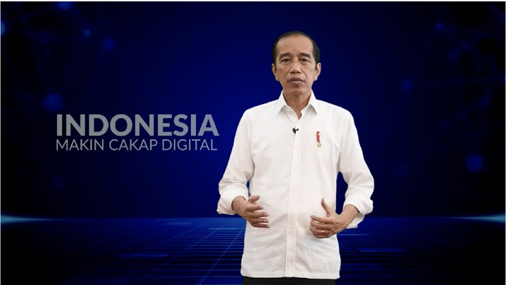 foto/ Sambutan Presiden Jokowi pada Peluncuran Program Literasi Digital Nasional, 20 Mei 2021/Youtube : Setpres foto/ Sambutan Presiden Jokowi pada Peluncuran Program Literasi Digital Nasional, 20 Mei 2021/Youtube : Setpres