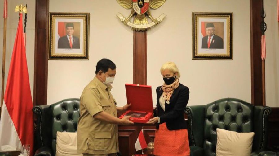 Menhan Prabowo Subianto Terima Kunjungan Kehormatan Dubes Hungaria (dok. Kemhan)