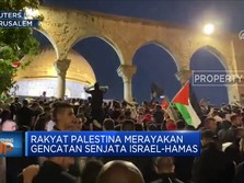 Rakyat Palestina Rayakan Gencatan Senjata Israel-Hamas