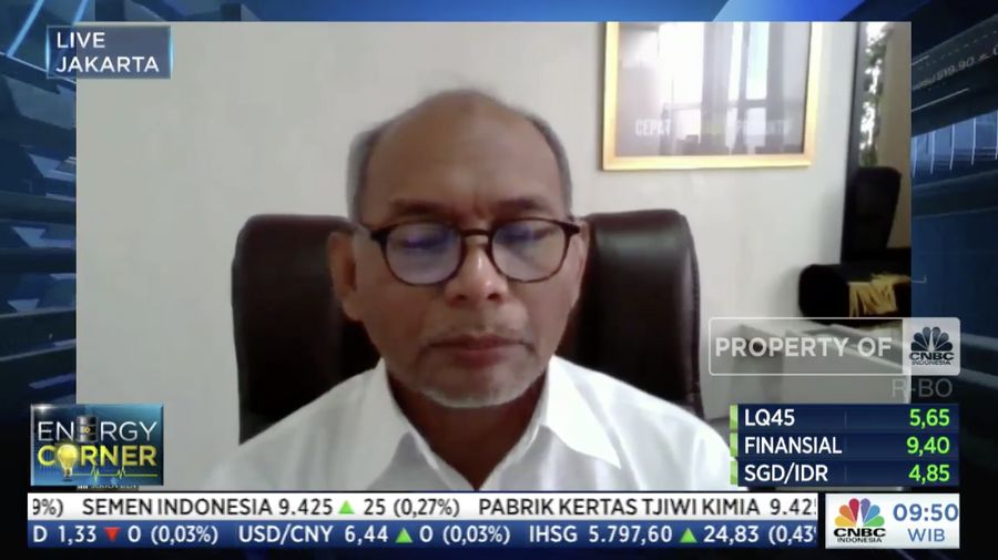 Djoko Siswanto. (Tangkapan layar CNBC TV)