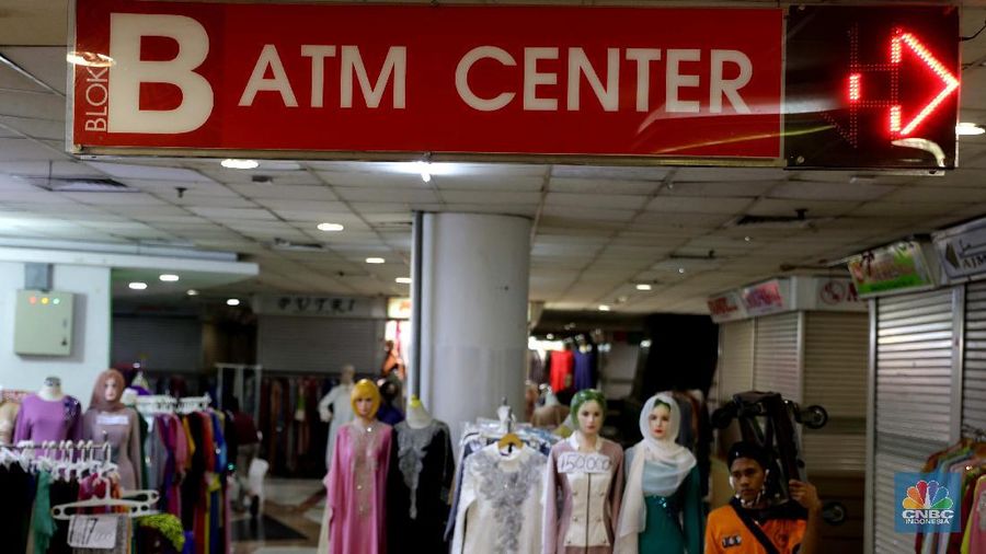 Ilustrasi ATM Link Aja. (CNBC Indonesia/Muhammad Sabki)