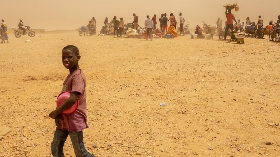Ilustrasi anak-anak Niger. AP/