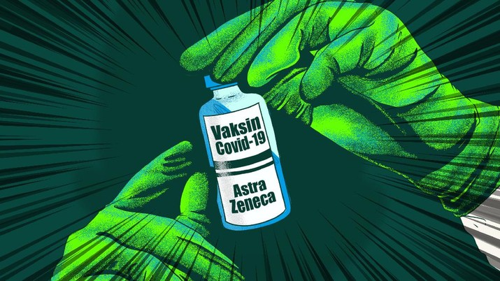 Infografis/ Vaksin AstraZeneca Sangat Efektif untuk Varian Baru COVID-19/Aristya Rahadian