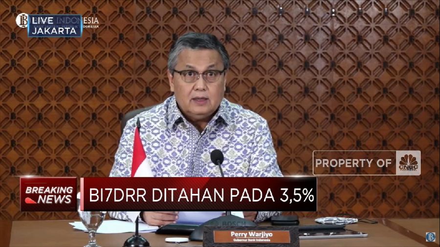 Percepat Pemulihan Ekonomi,  BI Tahan Suku Bunga Acuan di 3,5% (CNBC Indonesia TV)