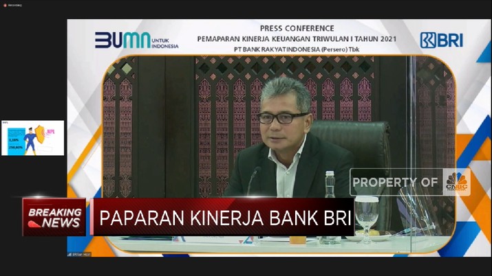 Q1-2021, BRI Cetak Laba Bersih Rp 6,86 Triliun (CNBC Indonesia TV)