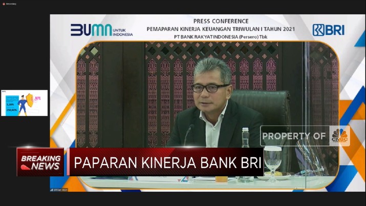 Q1-2021, BRI Cetak Laba Bersih Rp 6,86 Triliun (CNBC Indonesia TV) Q1-2021, BRI Cetak Laba Bersih Rp 6,86 Triliun (CNBC Indonesia TV)