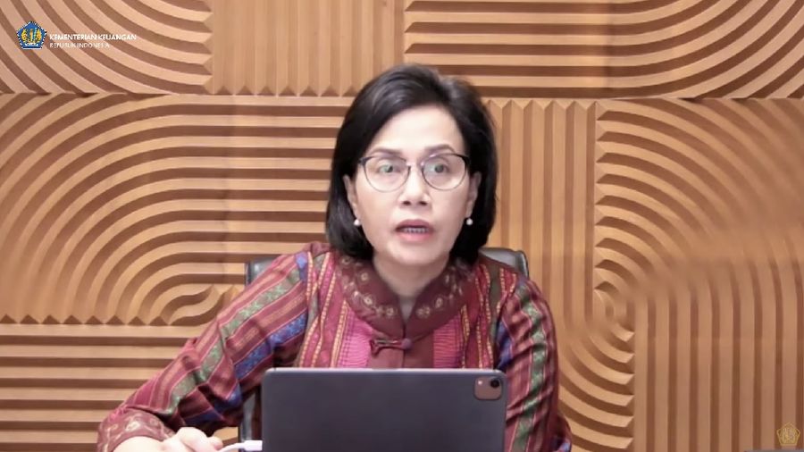Sri Mulyani dalam acara konferensi pers  APBN KITA edisi Mei 2021. (Tangkapan layar Youtube Kemenkeu RI)