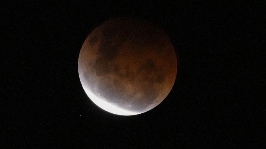 Gerhana Bulan di Australia. (AP/Mark Baker)