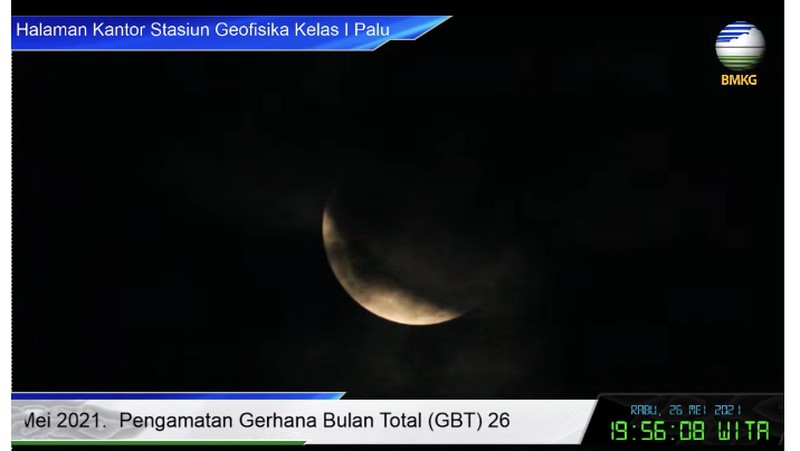 Gerhana bulan. (Dok: BMKG)