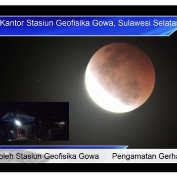 'Merah Darah', Penampakan Gerhana Bulan Kota-Kota Indonesia