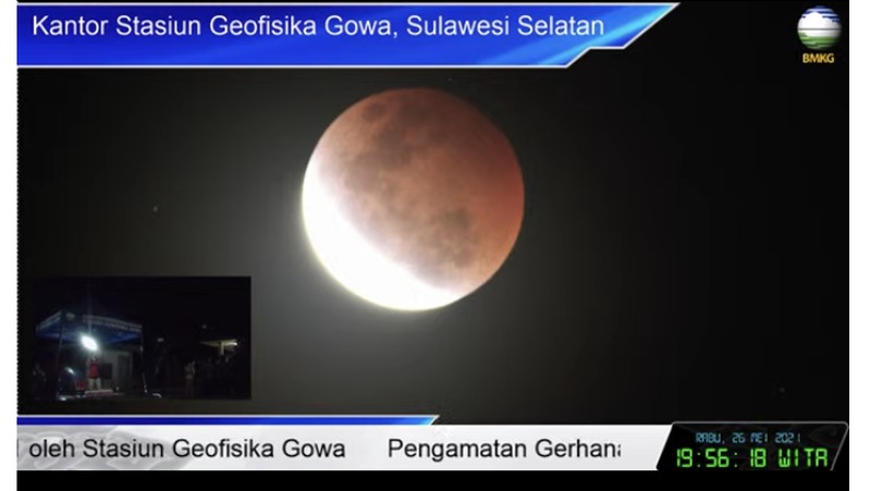 Gerhana bulan. (Dok: BMKG)
