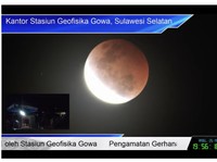 'Merah Darah', Penampakan Gerhana Bulan Kota-Kota Indonesia