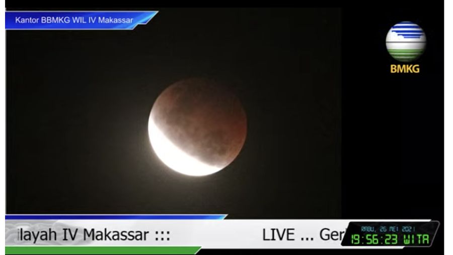 Gerhana bulan. (Dok: BMKG)