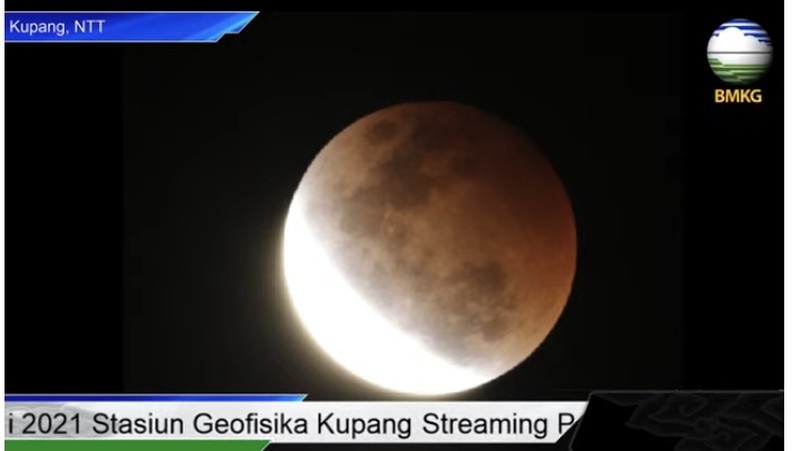Gerhana bulan. (Dok: BMKG)